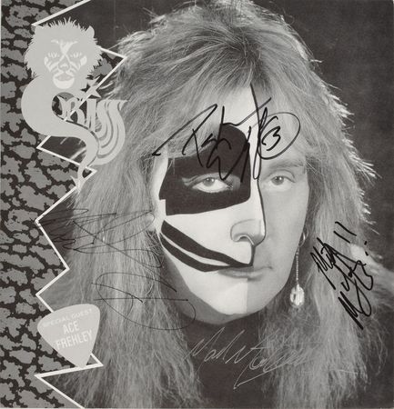 Lot #2444  KISS: Peter Criss Signed Poster and Album Flat - Image 2