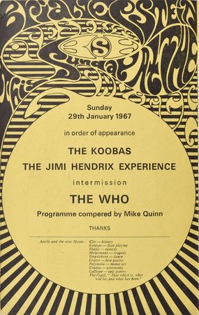 Lot #2106 Jimi Hendrix and The Who 1967 Saville Theatre Program - Image 2