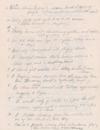 Lot #2706  Prince Handwritten Album Art Notes - Image 1