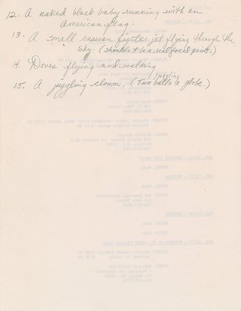 Lot #2706  Prince Handwritten Album Art Notes - Image 2