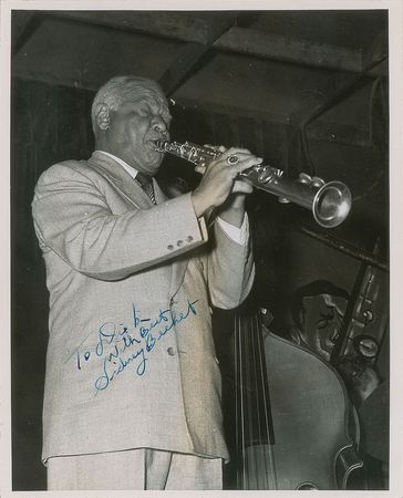 Lot #2181 Sidney Bechet Signed Photograph - Image 1