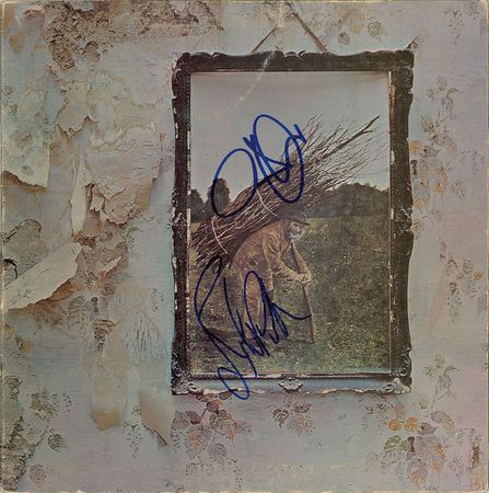Lot #2148  Led Zeppelin: Plant and Jones Signed