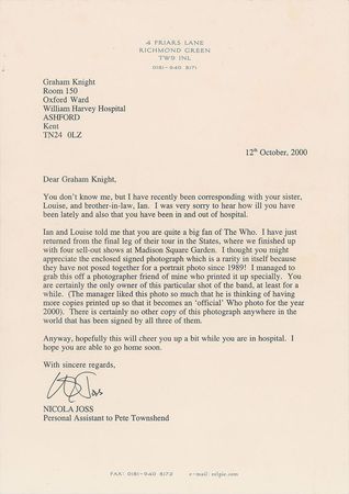 Lot #2322 The Who Signed Photograph - Image 2