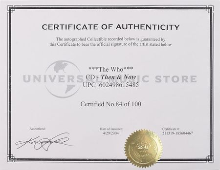 Lot #2324 The Who: Daltrey and Townshend Signed CD - Image 3