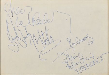 Lot #2101 Jimi Hendrix Experience Signatures - Image 2