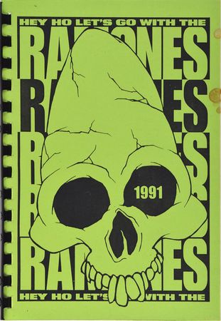 Lot #2520 CJ Ramone's 1991 Australian Tour Itinerary Booklet with Backstage Pass - Image 1