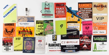 Lot #2550 CJ Ramone's Collection of (22) Backstage