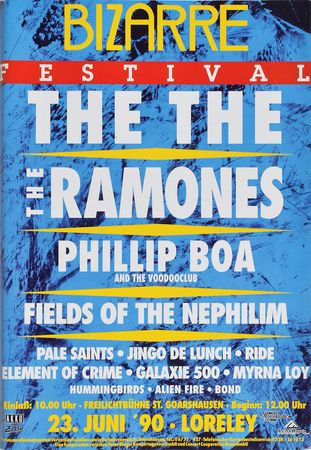 Lot #2515 CJ Ramone's 1990 Bizarre Festival Press Packet and Backstage Pass - Image 1