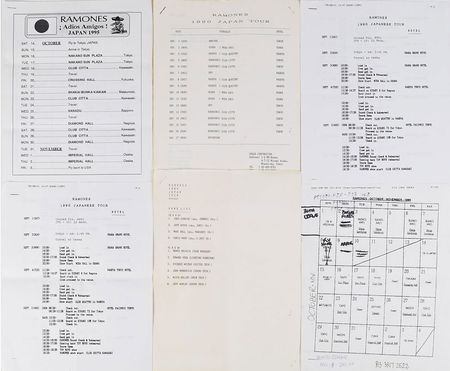 Lot #2551 CJ Ramone's Collection of Japanese Tour Photos, Itineraries, and Backstage Passes - Image 2