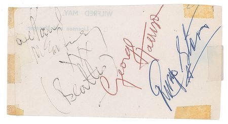 Lot #2033  Beatles: Harrison, McCartney, and Starr
