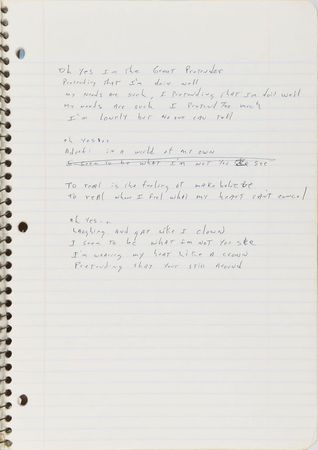 Lot #2496 Brad Delp's Handwritten Lyrics Notebooks - Image 4