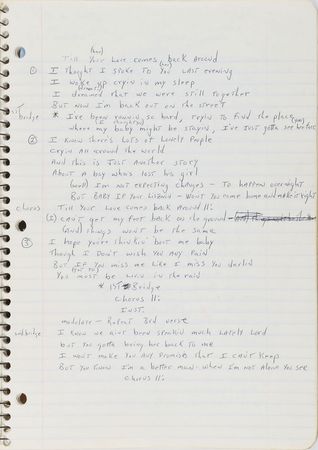 Lot #2496 Brad Delp's Handwritten Lyrics Notebooks - Image 5
