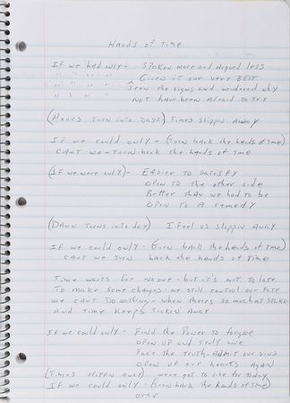 Lot #2495 Brad Delp's Handwritten Lyrics Notebook - Image 3
