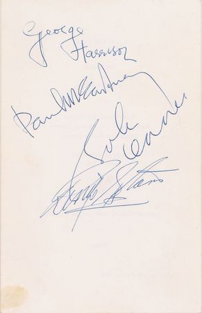Lot #2022  Beatles A Hard Day's Night Signatures