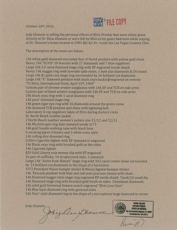 Lot #2091 Elvis Presley's Cufflinks - Image 4