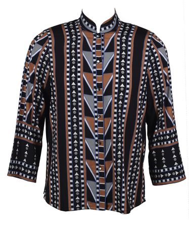 Lot #2745  Prince's Personally-Worn Geometric Shirt - Image 1