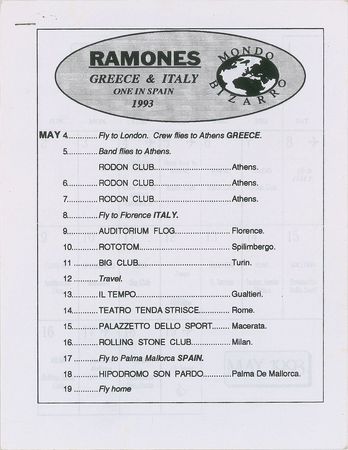 Lot #2555 CJ Ramone's Handwritten Song Lyrics - Image 2