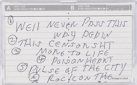 Lot #2540 CJ Ramone's Joey Ramone Demo Tape