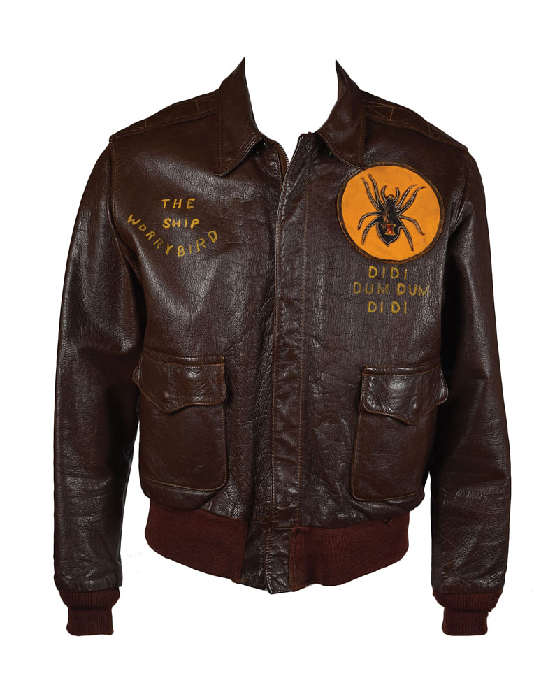 World War II USAAF 8th Air Force A-2 Flight Jacket with Unit Patch and  Painted Decorations