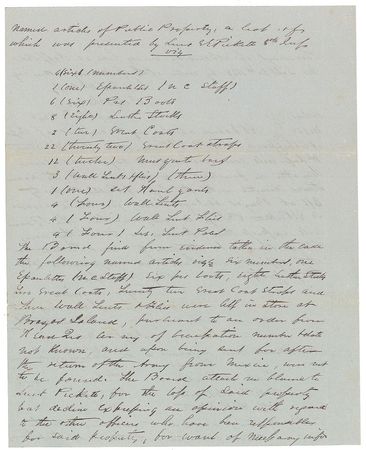Lot #438 George E. Pickett and James Longstreet Signed Document - Image 2