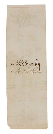 Lot #558 Mathew Brady: Rare endorsed check from the famed Civil War photographer - Image 2