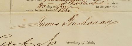 Lot #217 James Buchanan: Four-language ship's pass for a Pacific whaling voyage - Image 2