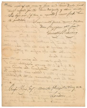 Lot #143 Timothy Pickering: 