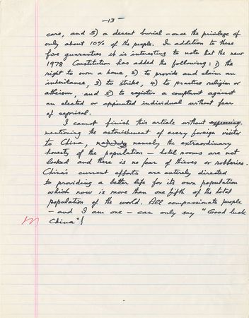 Lot #330 Albert Sabin: Sabin observes the state of medicine in China - Image 7