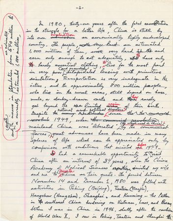 Lot #330 Albert Sabin: Sabin observes the state of medicine in China - Image 8