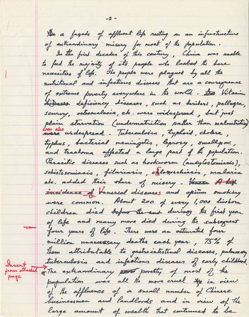 Lot #330 Albert Sabin: Sabin observes the state of medicine in China - Image 9