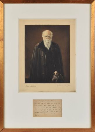 Lot #320 Charles Darwin: Darwin discusses a 