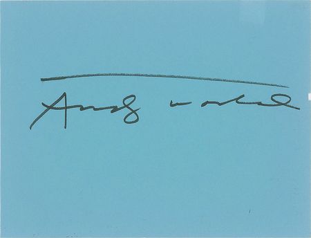 Lot #588 Andy Warhol Signature - Image 2