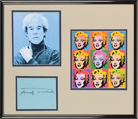 Lot #588 Andy Warhol Signature - Image 1