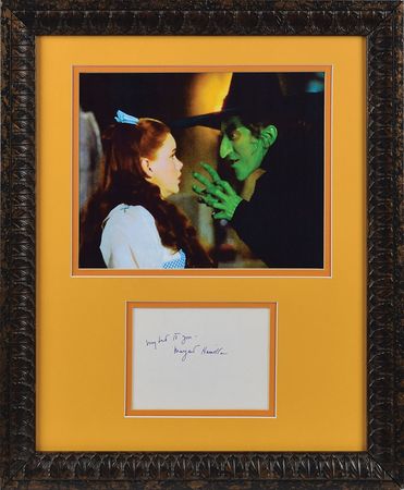 Lot #948 Wizard of Oz: Margaret Hamilton Signature - Image 1