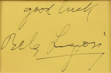 Lot #829 Bela Lugosi Signature - Image 2