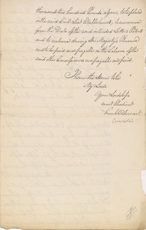 Lot #68 Charles Cornwallis Signed Letter - Image 4