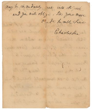 Lot #119 Charles Lee: Writing from his British prison cell in 1778, Major General Charles Lee plans the exchange of a Patriot for a Loyalist - Image 3