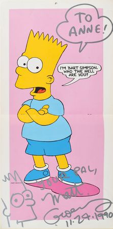 Lot #592 Matt Groening Calendar - Image 1