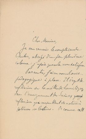 Lot #385 Jacques Hadamard Autograph Letter Signed - Image 1