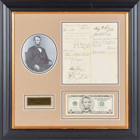 Lot #222 Abraham Lincoln: Superb pairing of Civil War-dated Lincoln endorsements - Image 1