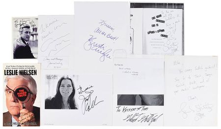 Lot #646 Authors: Large assemblage of authors—from Clancy and Leonard to Cousy and Schirra - Image 5