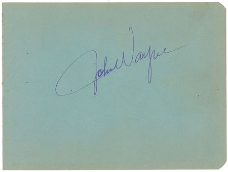 Lot #840 John Wayne Signature - Image 1