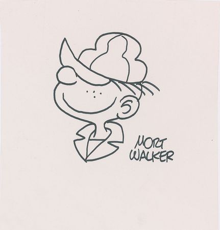 Lot #597 Mort Walker Sketches - Image 1