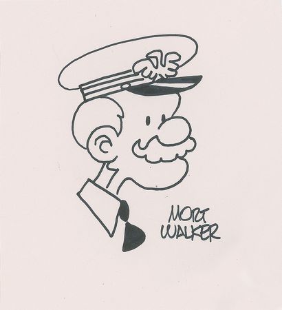 Lot #597 Mort Walker Sketches - Image 2