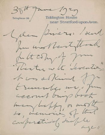 Lot #681 Edward Elgar Handwritten Letter Signed - Image 1