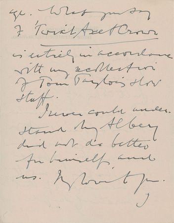 Lot #681 Edward Elgar Handwritten Letter Signed - Image 2