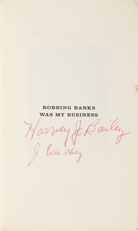 Lot #366 Bank Robbers: Bailey and Karpis Books - Image 1
