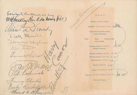 Lot #470 Howard Hughes: Howard Hughes and his round-the-world crewmen - Image 1