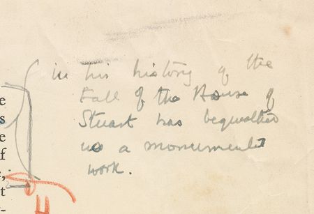 Lot #353 Winston Churchill: Rare hand-corrected proof page from Churchill's biography of Marlborough - Image 4