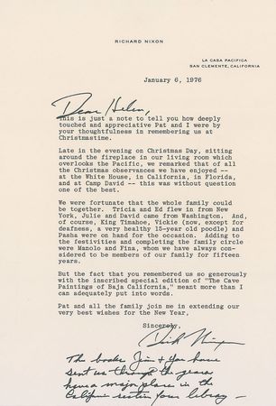 Lot #257 Richard Nixon Letters - Image 1
